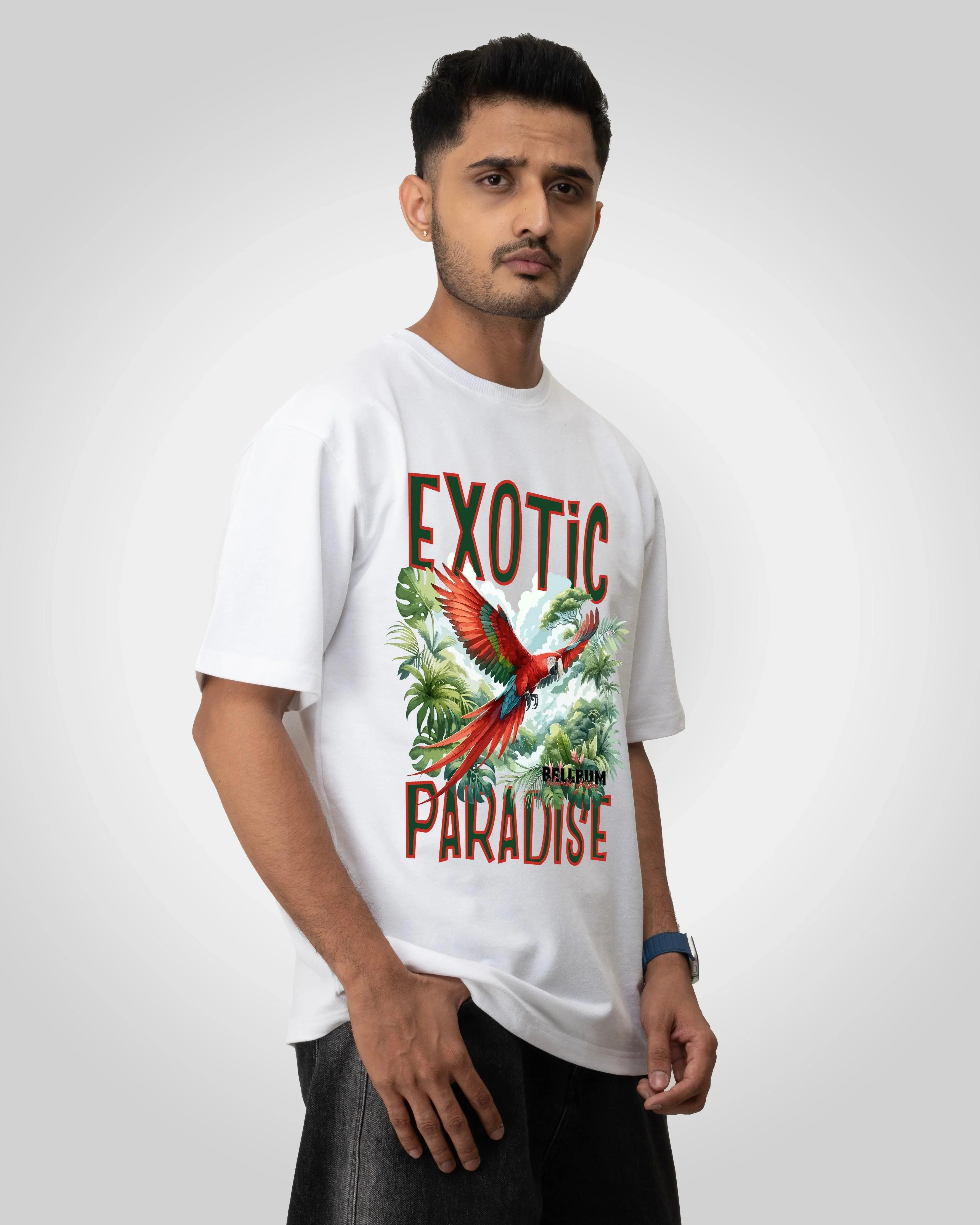 Exotic Paradise Unisex t-shirt oversized t-shirt - Bellbum
