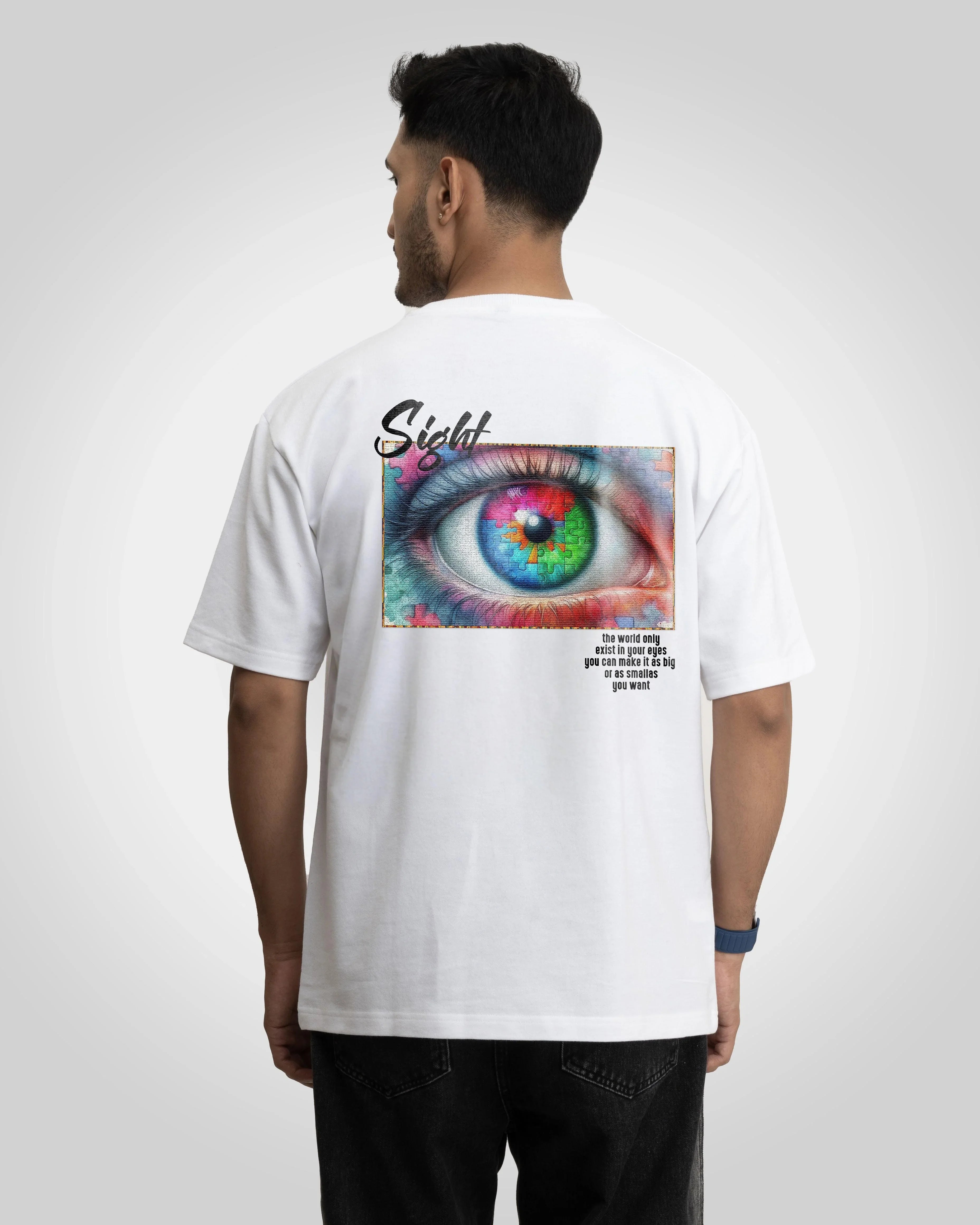 Sight of vision Unisex printed graphic oversized t-shirt - Bellbum