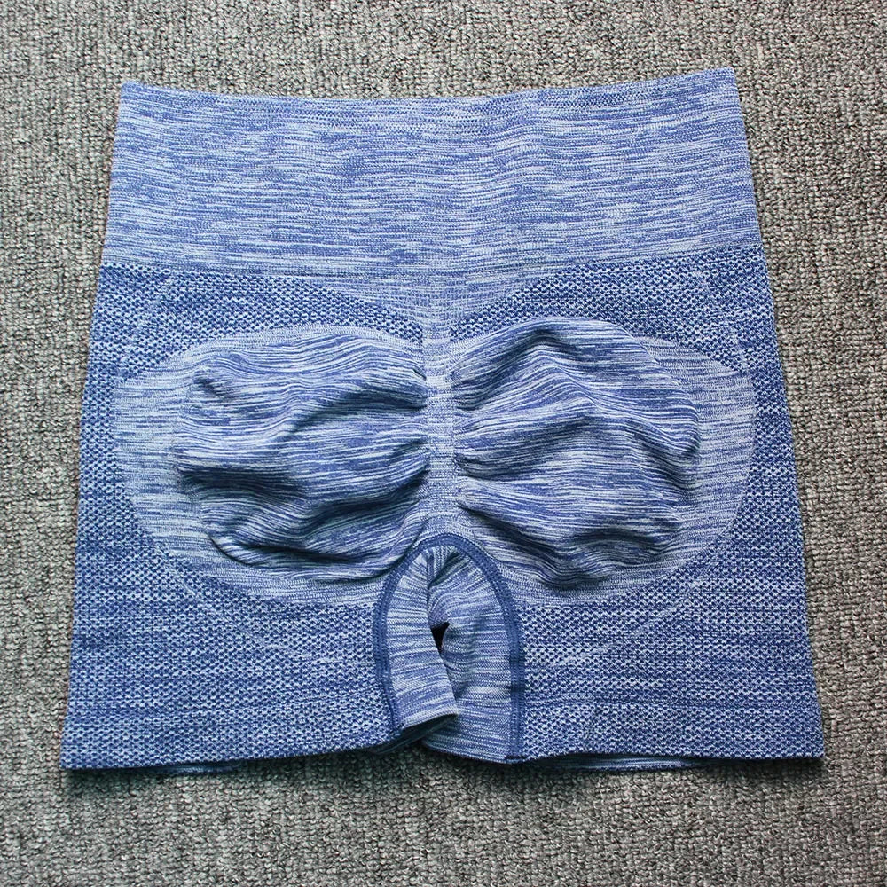 Bellbum Yoga Shorts Blue Spandex - Bellbum