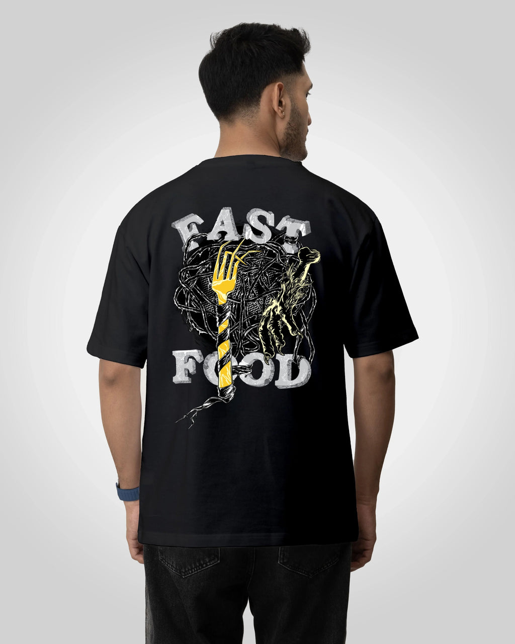 Fast Food kills t-shirt oversized t-shirt - Bellbum