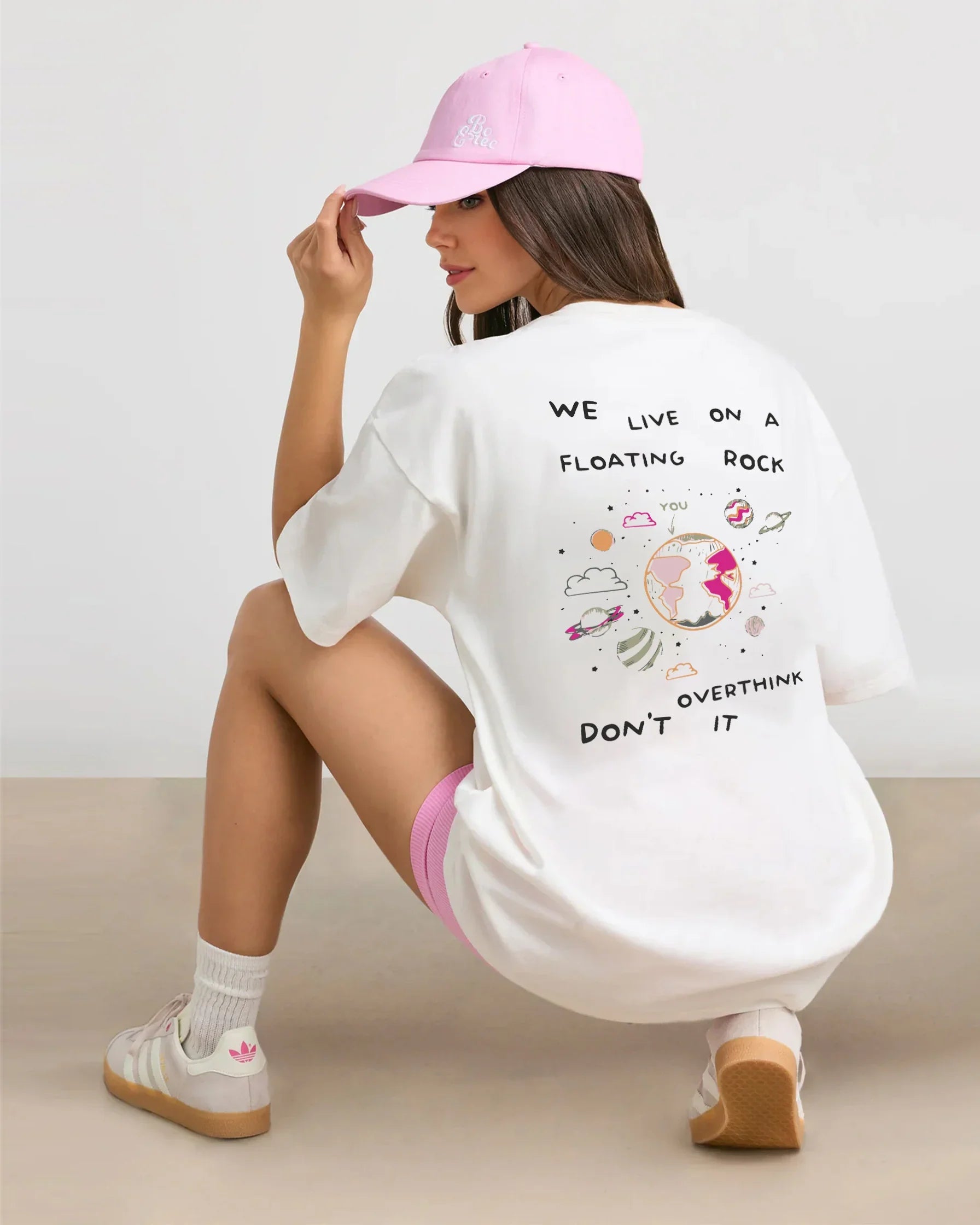 Floating Rock Vibe Check Oversized Unisex T-Shirt - Bellbum