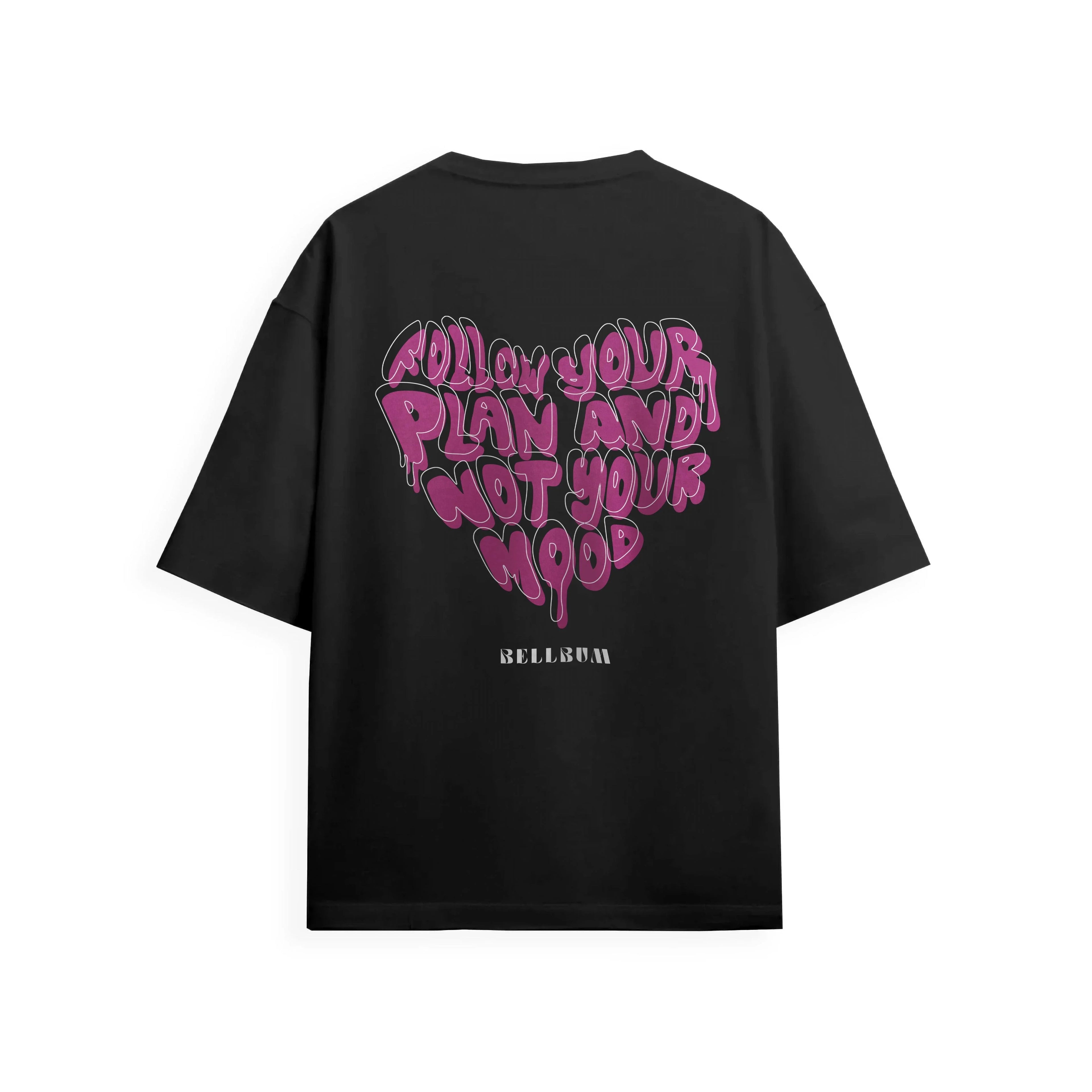 Follow your plan graphic Unisex oversized t-shirt - Bellbum