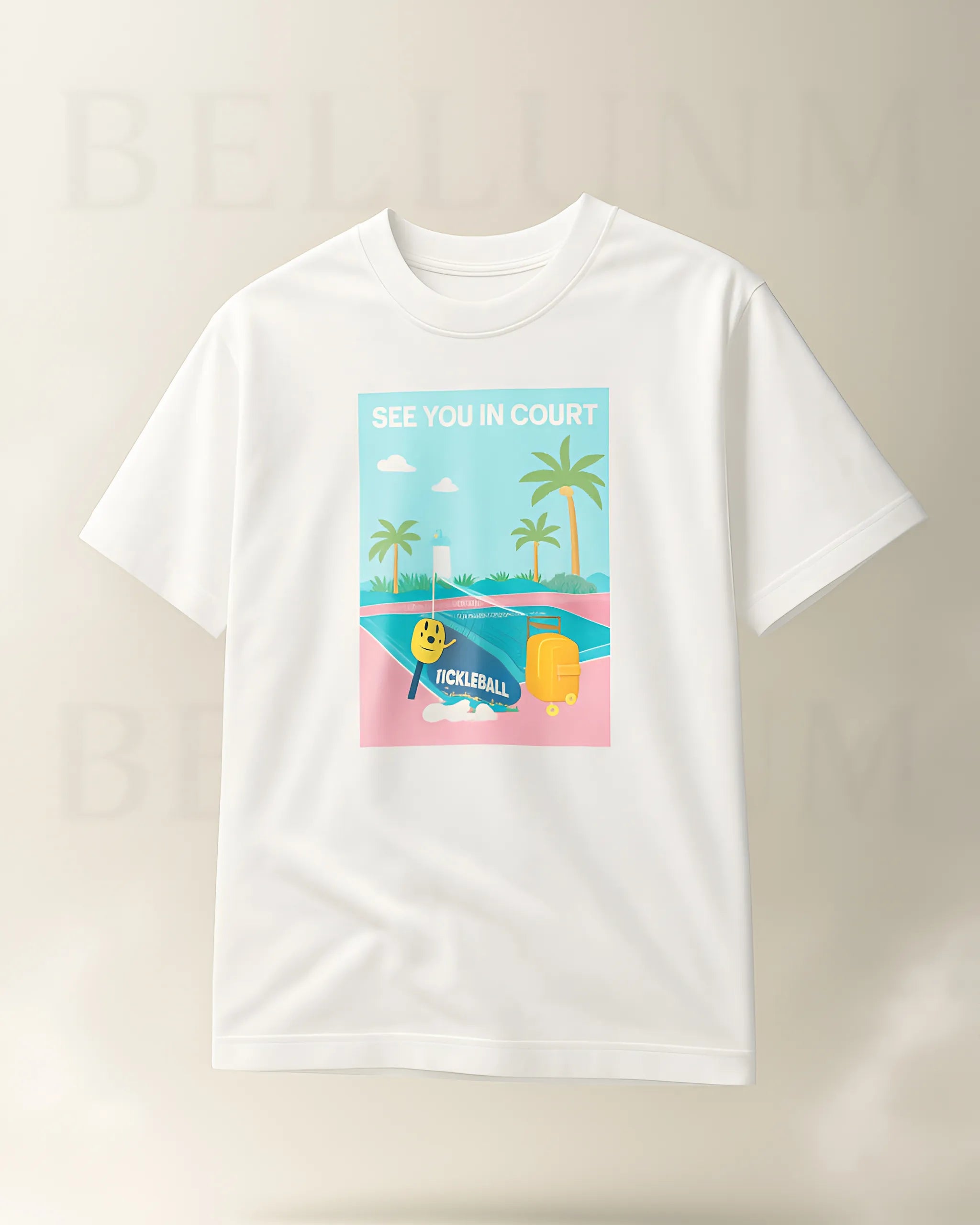 See You In Court Pickleball Graphic Oversized T-Shirt
