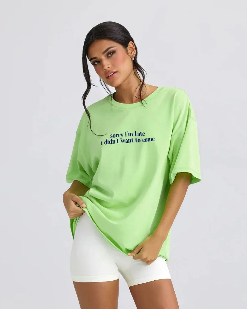 Late But Honest Oversized Unisex T-Shirt