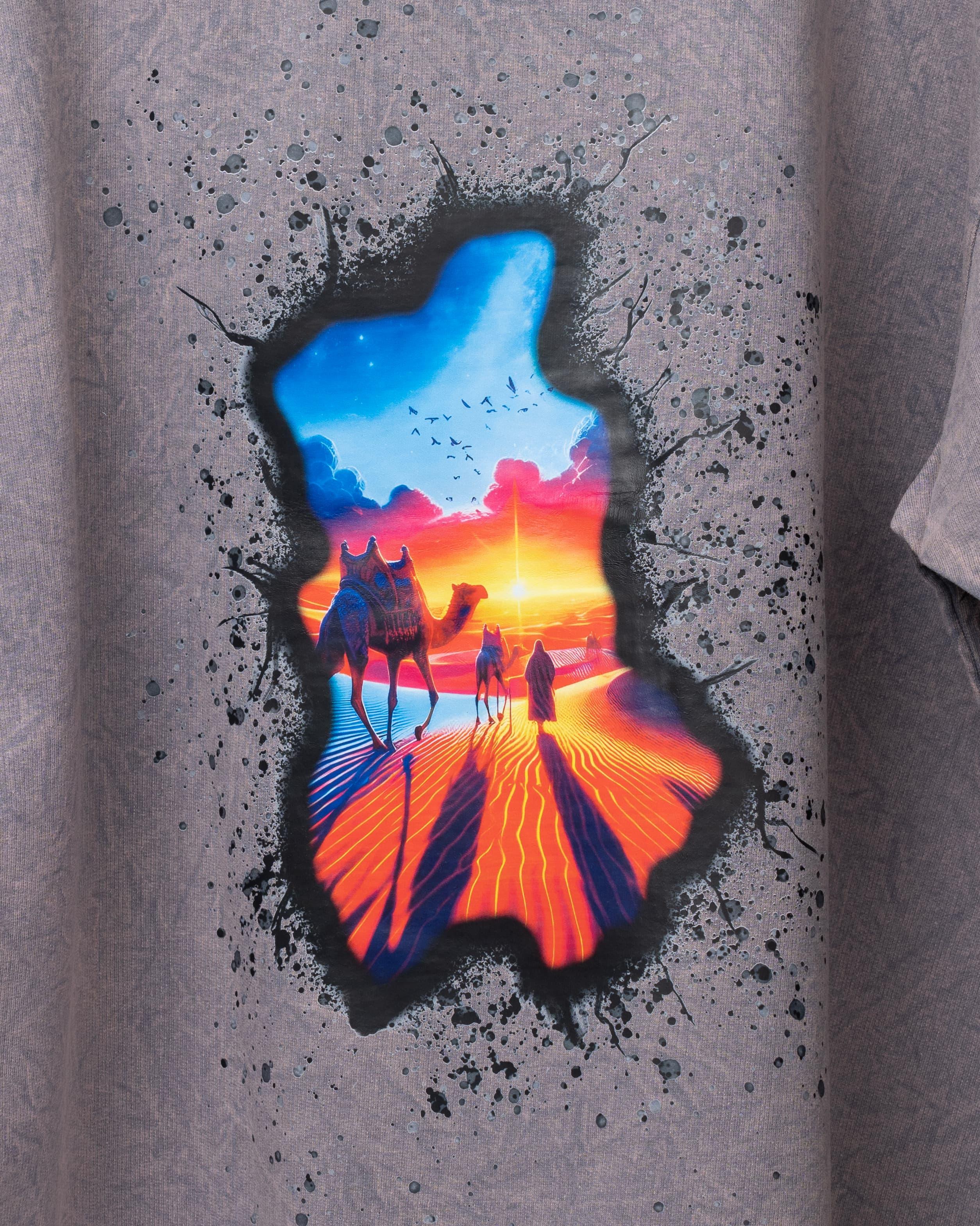 Lost Acid Wash Oversized T-Shirt
