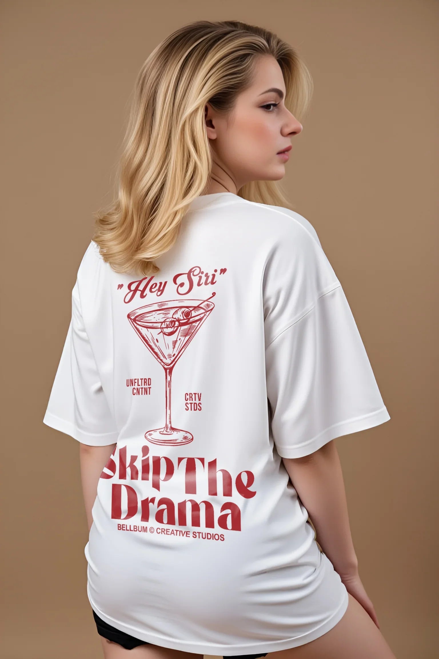 Skip the Drama 'Hey Siri' Graphic Tee – Bellbum Originals - Bellbum