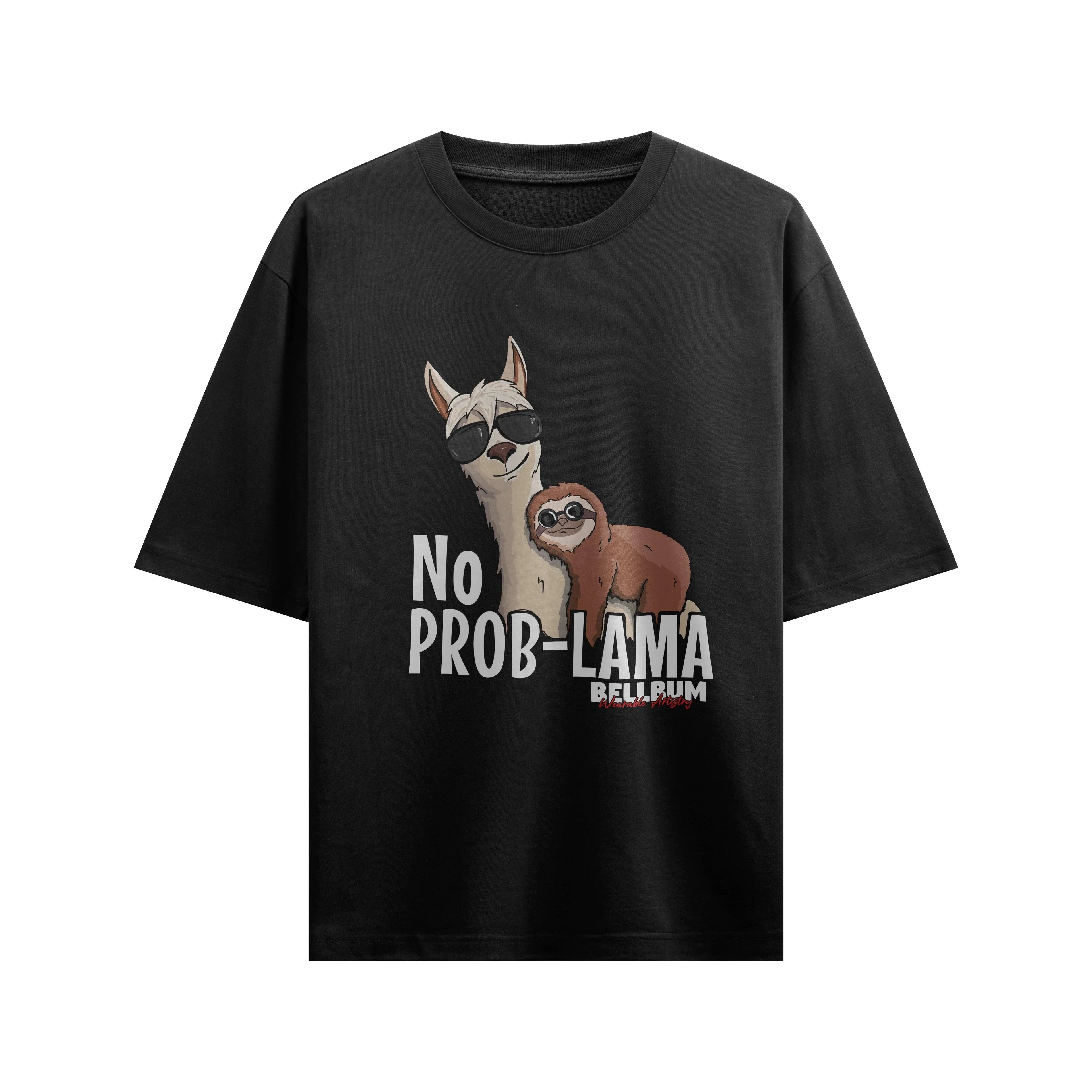 No-problama graphic Unisex oversized T-shirt - Bellbum