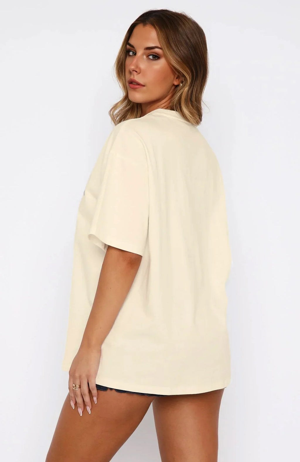 Overworked & Underf*cked Slogan Oversized Tee | Beige Unisex Cotton Streetwear - Bellbum