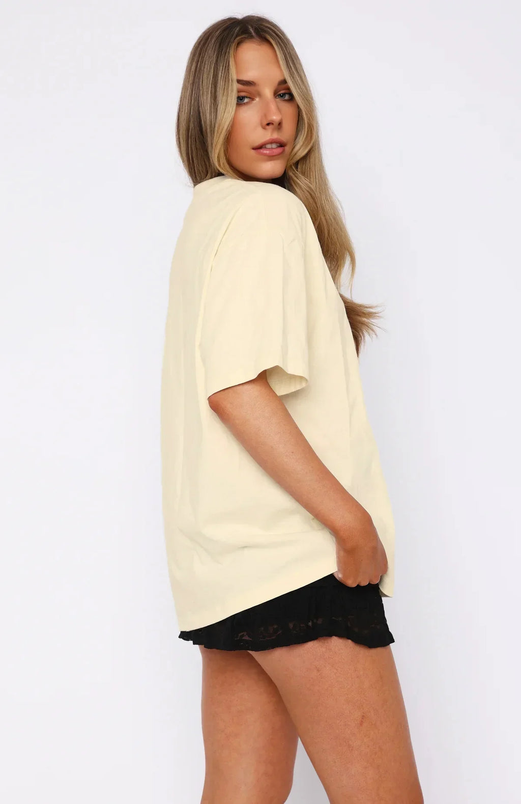 Overworked & Underf*cked Slogan Oversized Tee | Beige Unisex Cotton Streetwear - Bellbum