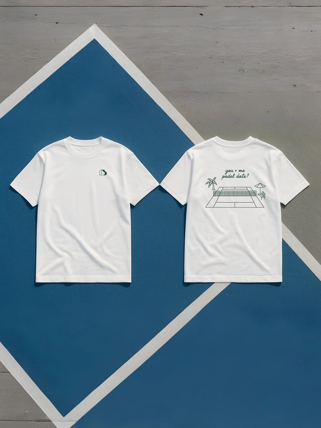 Bellbum Oversized Unisex T-Shirt Black Cotton – “You + Me Padel Date?” Pickleball Graphic Print