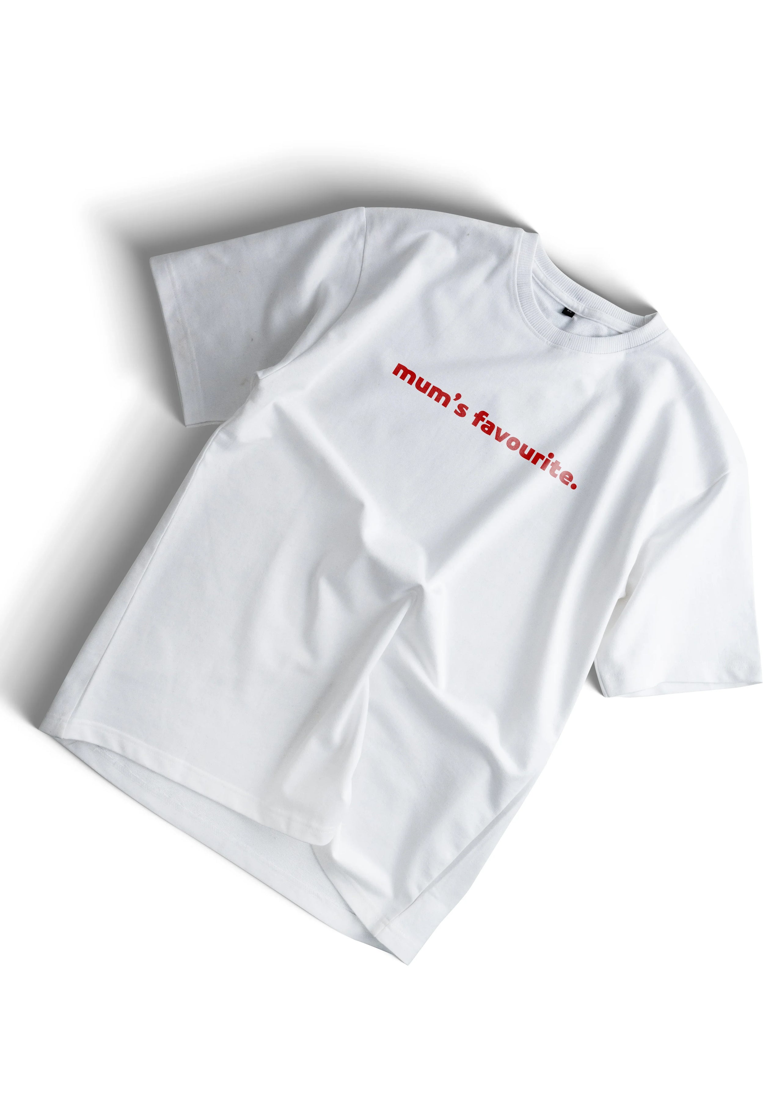 Mom's Favorite Oversized Unisex Graphic T-Shirt – Playful Statement Tee