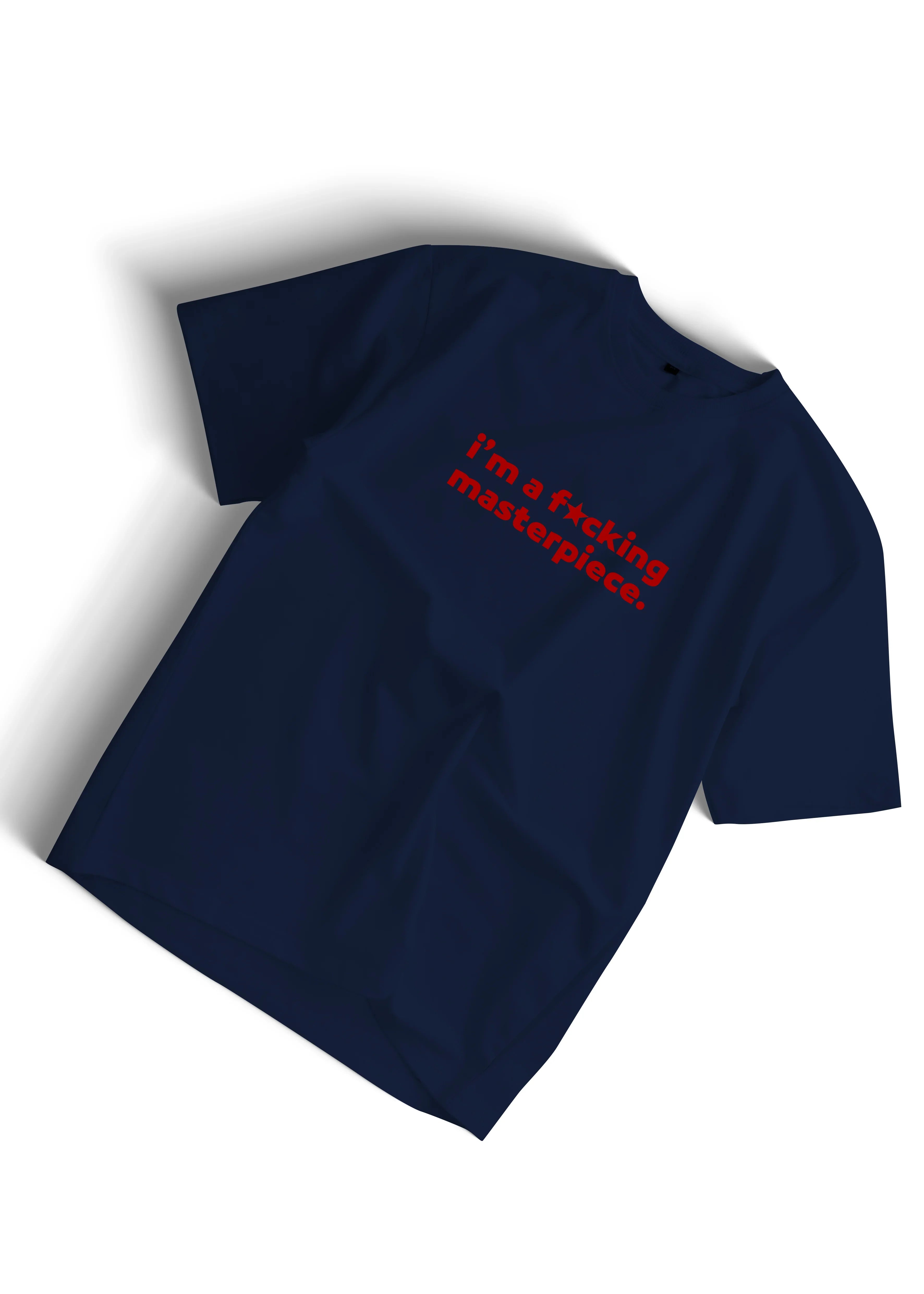 Bold Masterpiece Statement Tee – Oversized Unisex T-Shirt in White - Bellbum