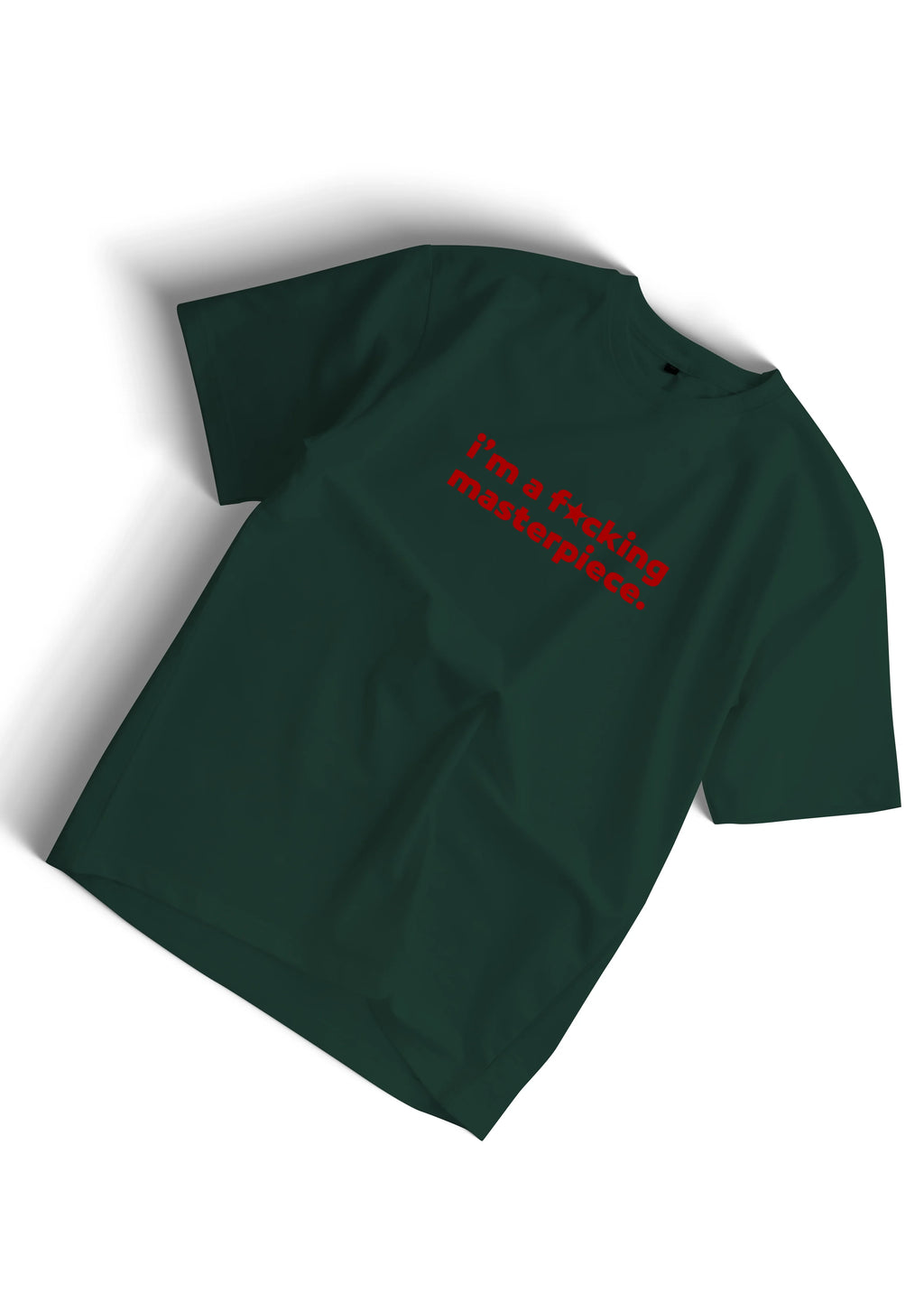 Bold Masterpiece Statement Tee – Oversized Unisex T-Shirt in White - Bellbum