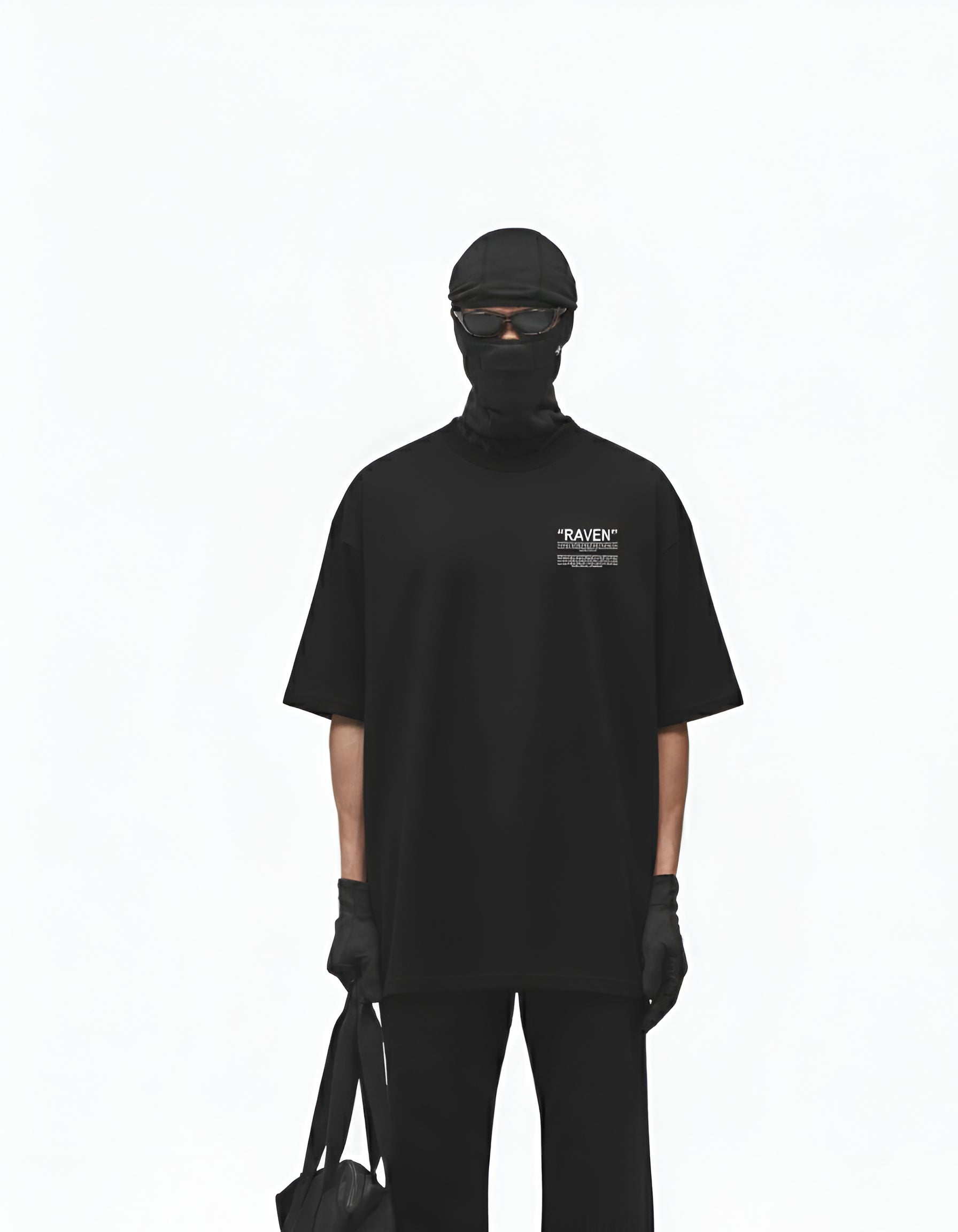 RAVEN T-shirt Oversized T-Shirt Black