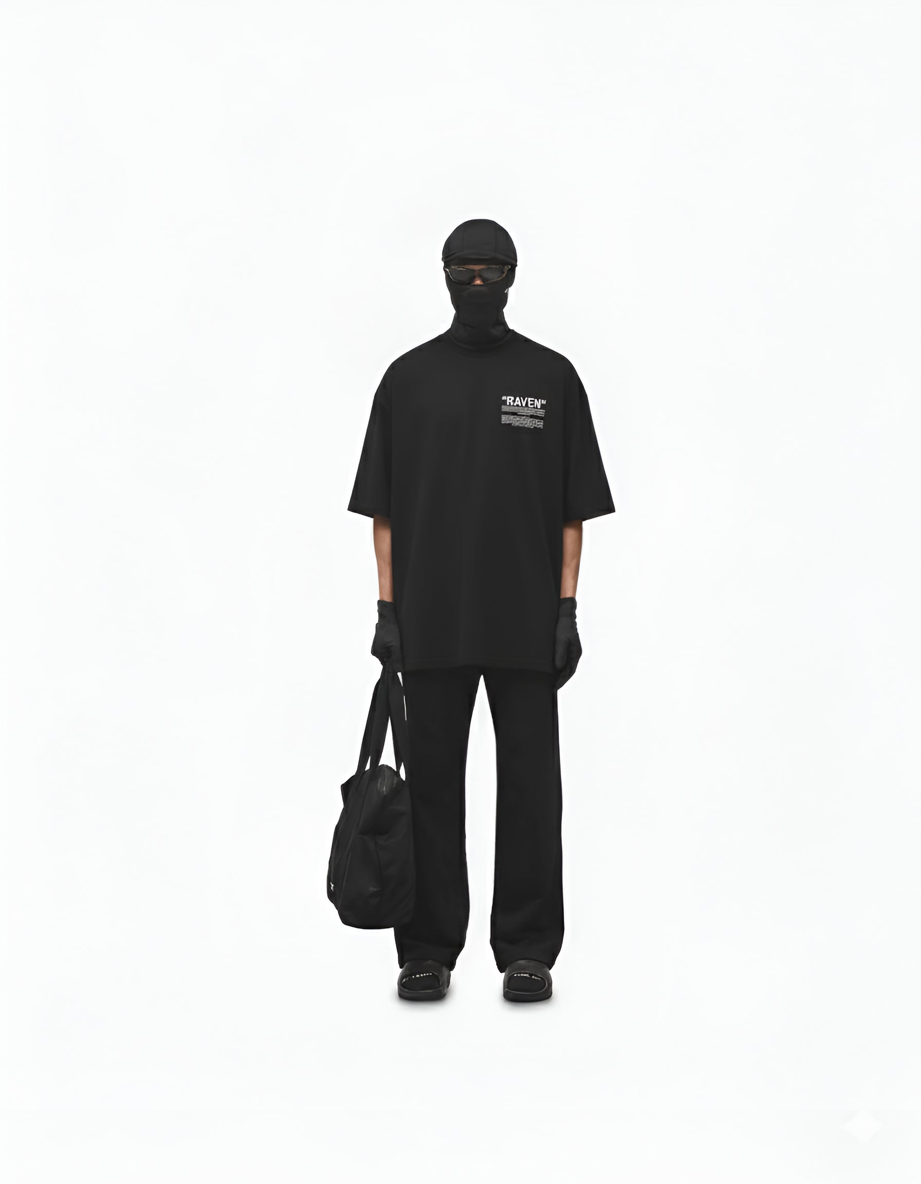 RAVEN T-shirt Oversized T-Shirt Black