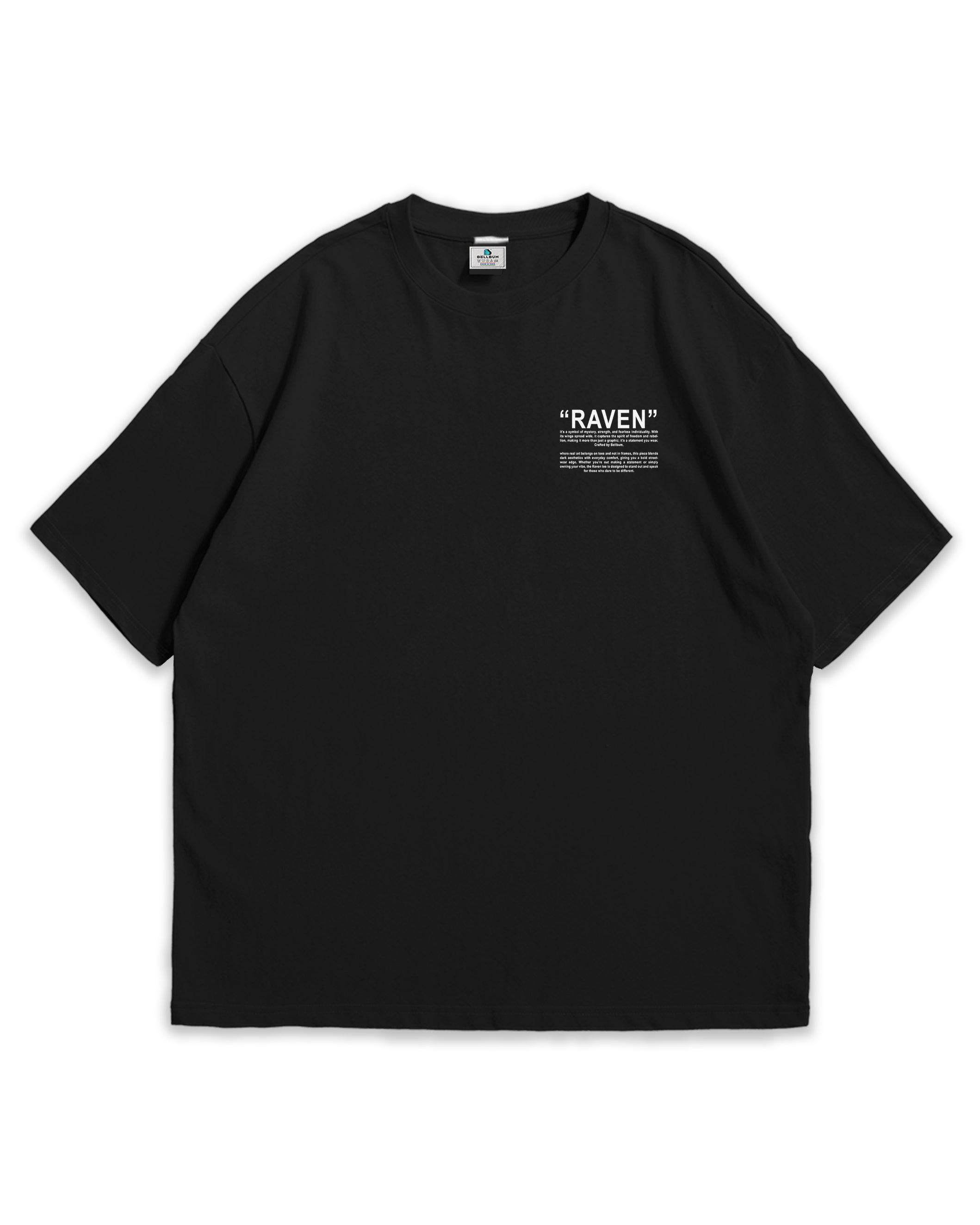RAVEN T-shirt Oversized T-Shirt Black