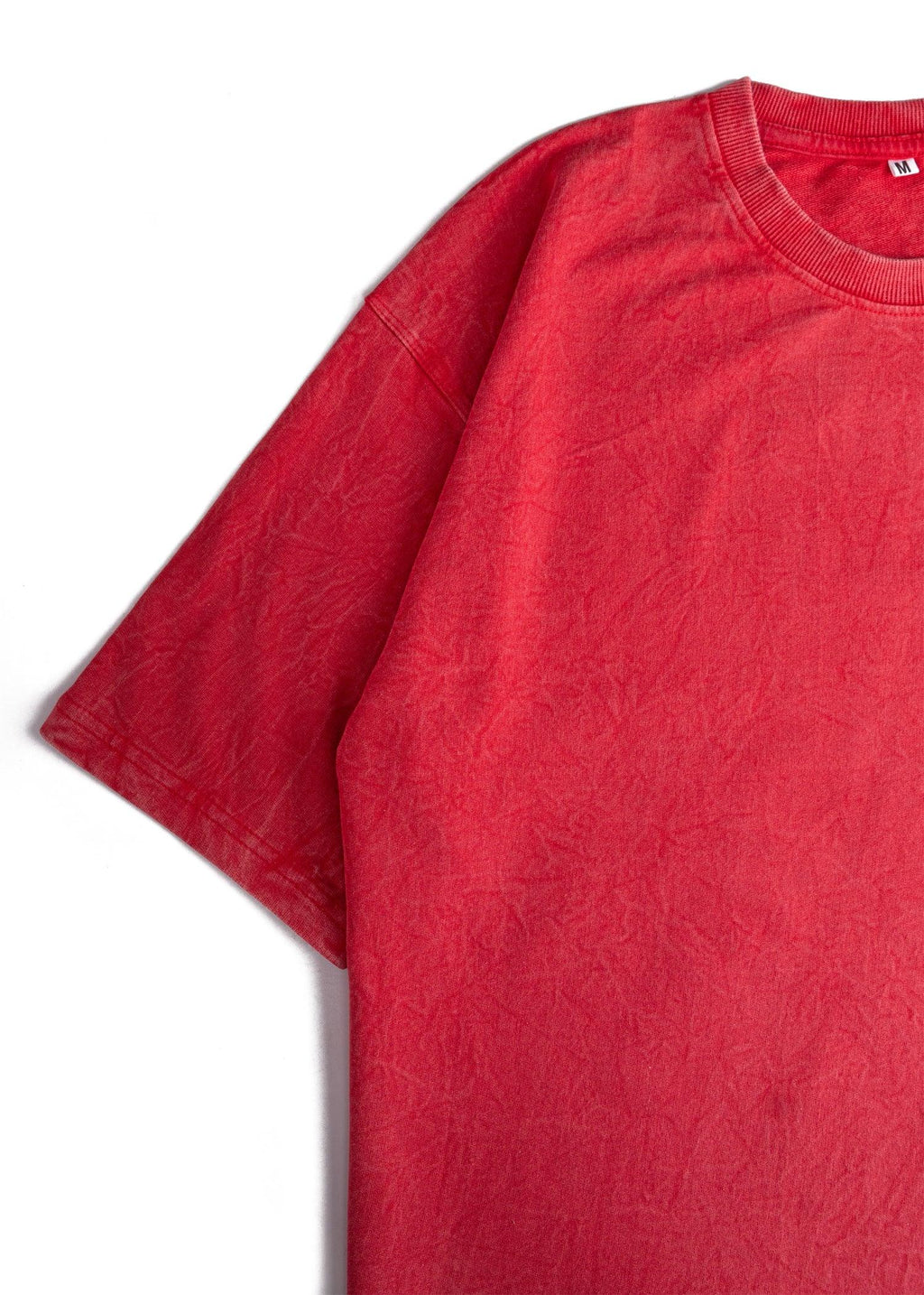 Rust Red Acid Wash Oversized T-Shirt - Bellbum