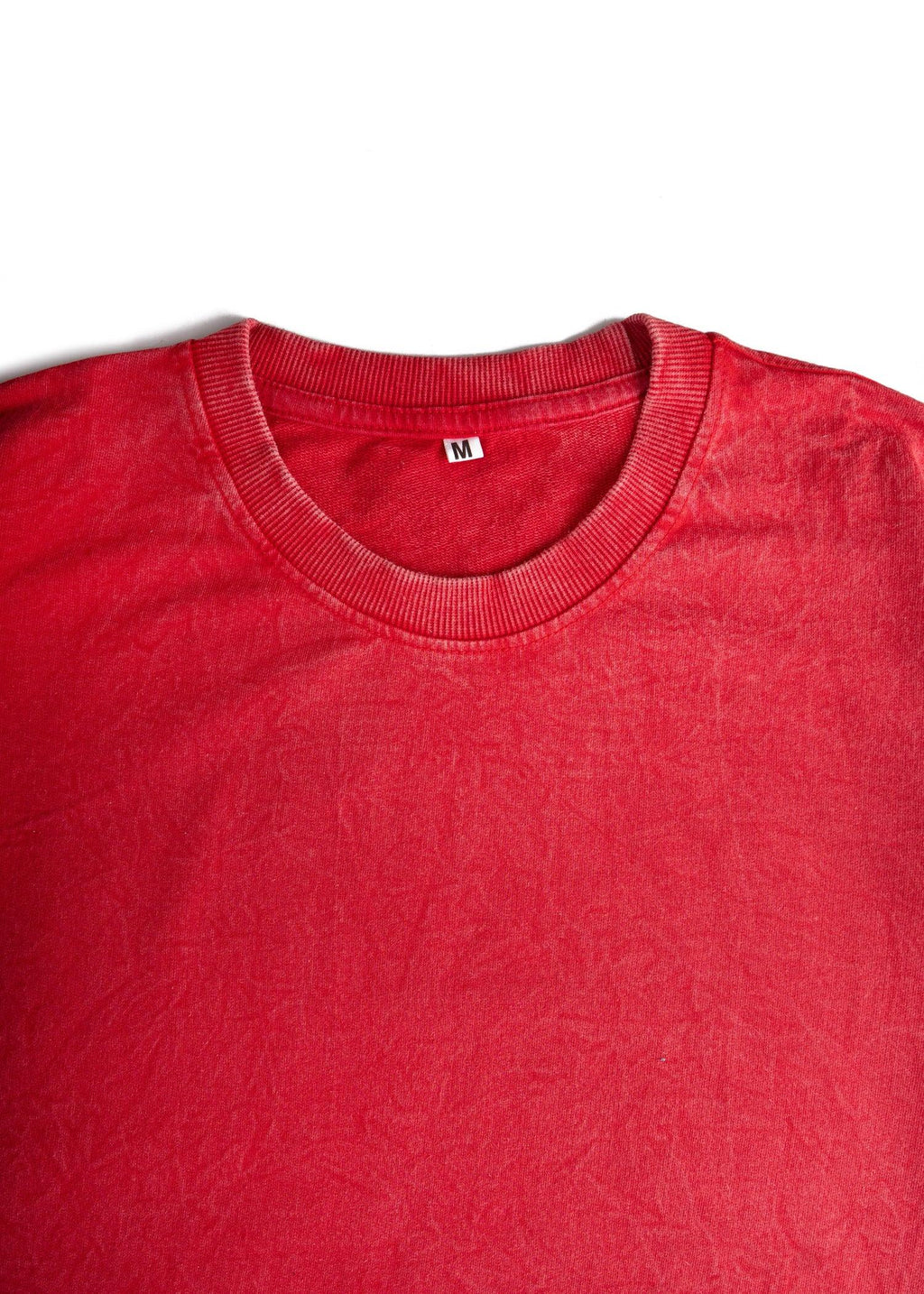 Rust Red Acid Wash Oversized T-Shirt - Bellbum