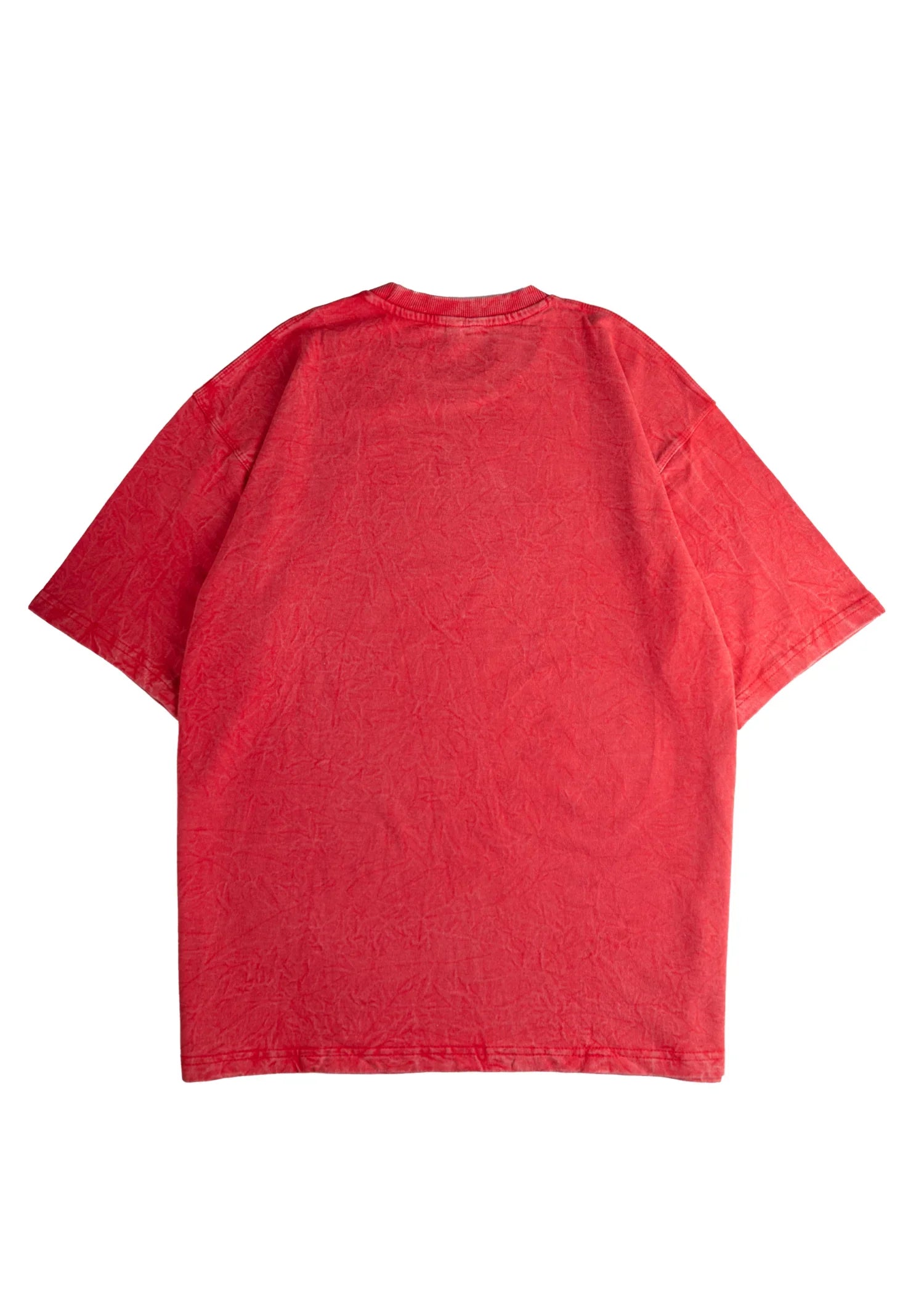 Rust Red Acid Wash Oversized T-Shirt - Bellbum