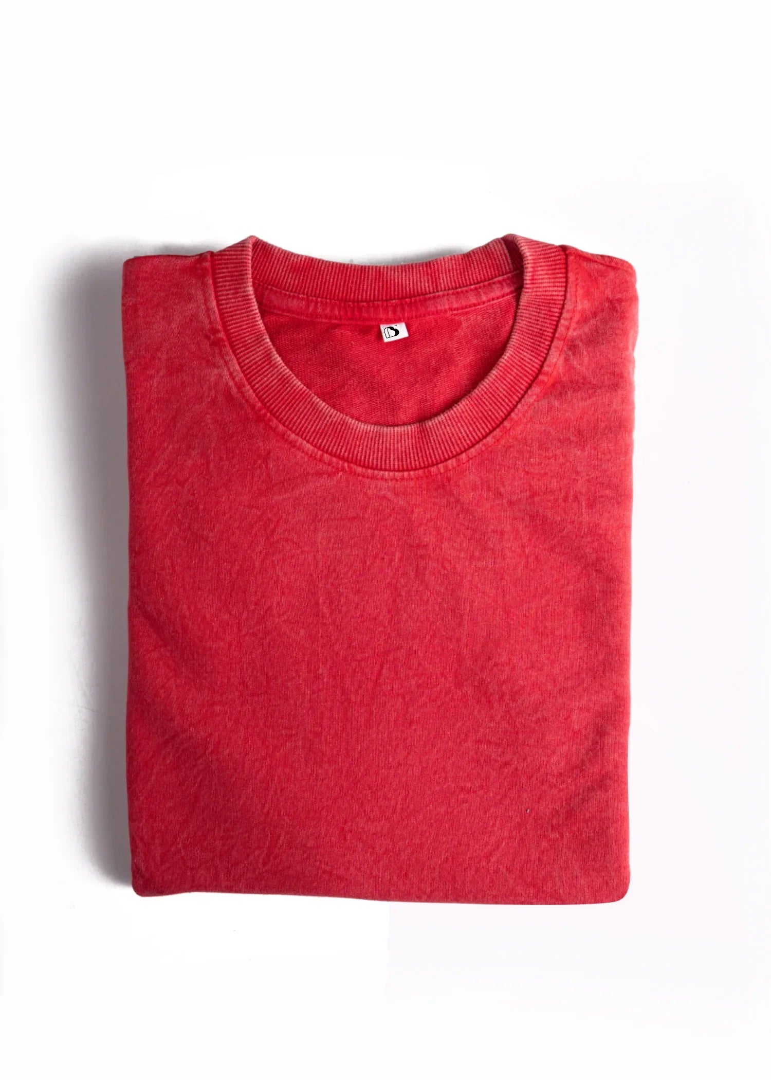 Rust Red Acid Wash Oversized T-Shirt - Bellbum