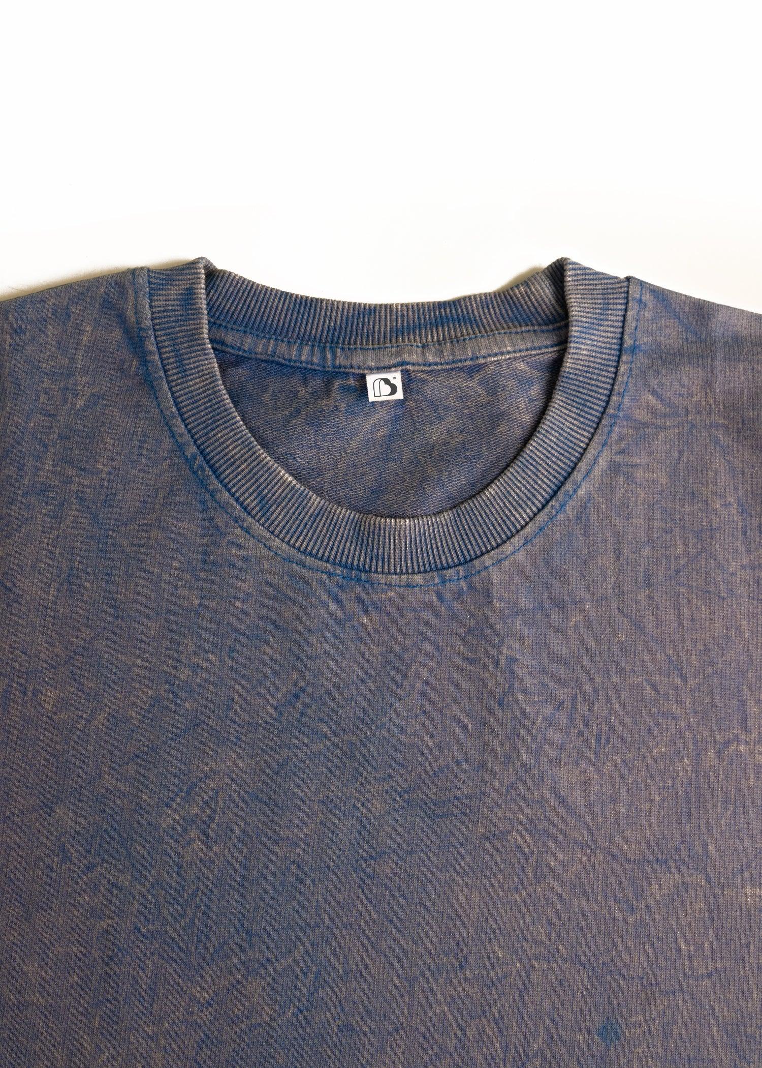Stormy Sky Acid Wash Oversized T-Shirt - Bellbum