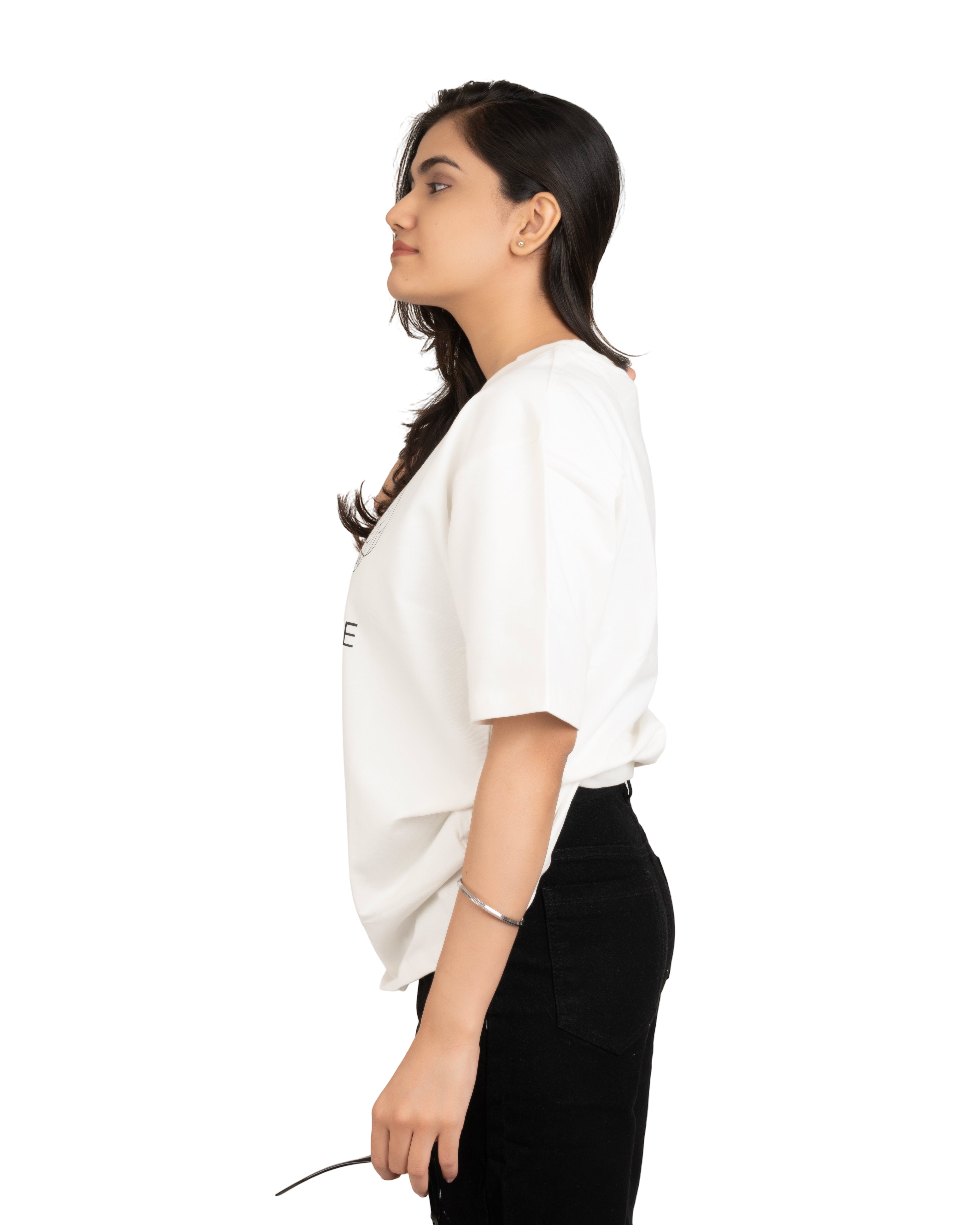 Balance inbetween graphic Unisex oversized T-shirt