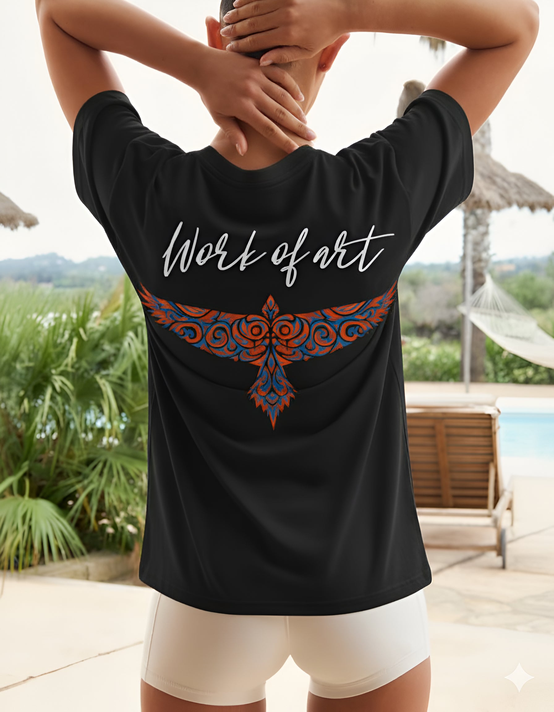 Work of Art Oversized T-Shirt Black