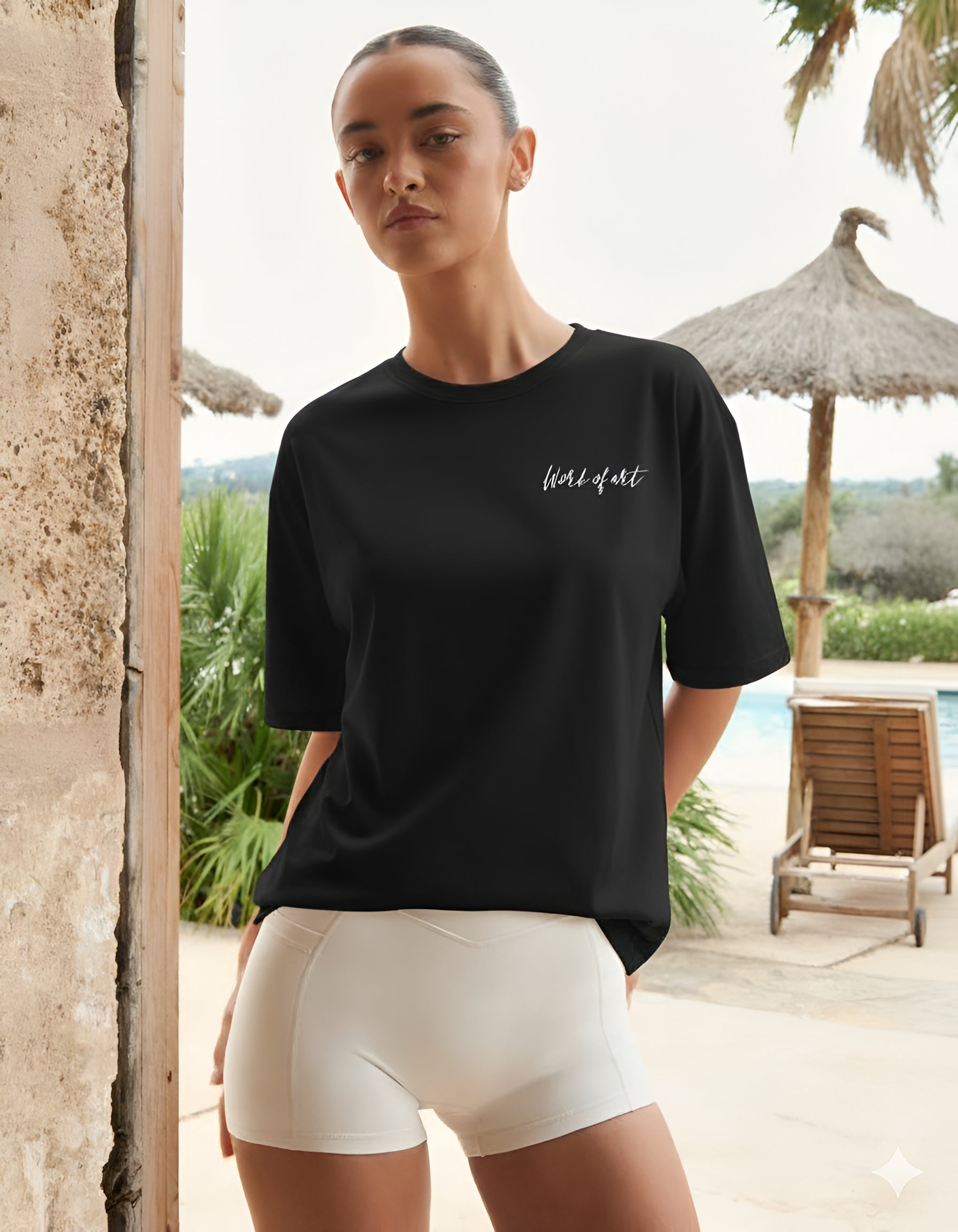 Work of Art Oversized T-Shirt Black