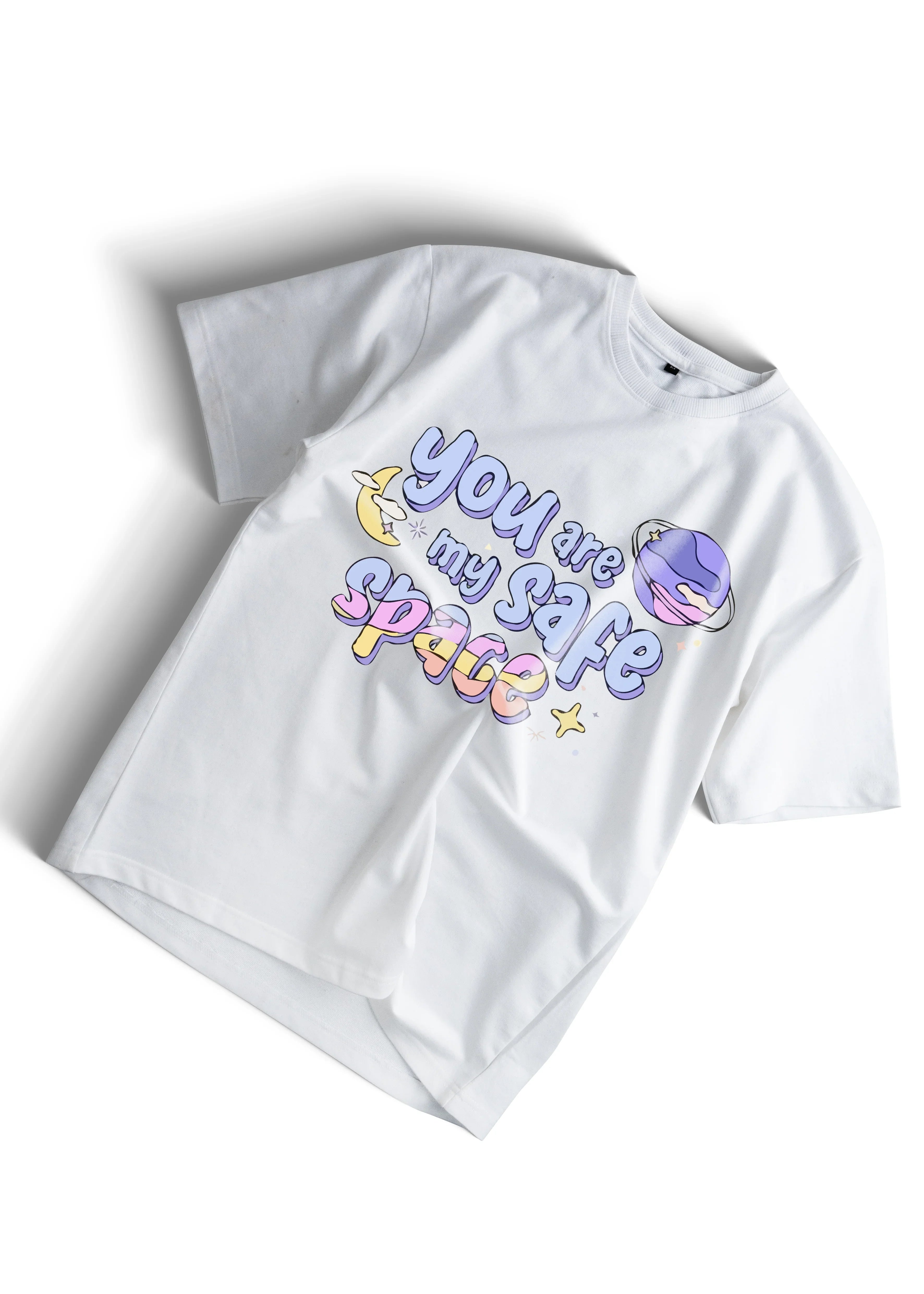 Oversized Unisex Safe Space T-Shirt – Whimsical and Comforting Design Tee - Bellbum