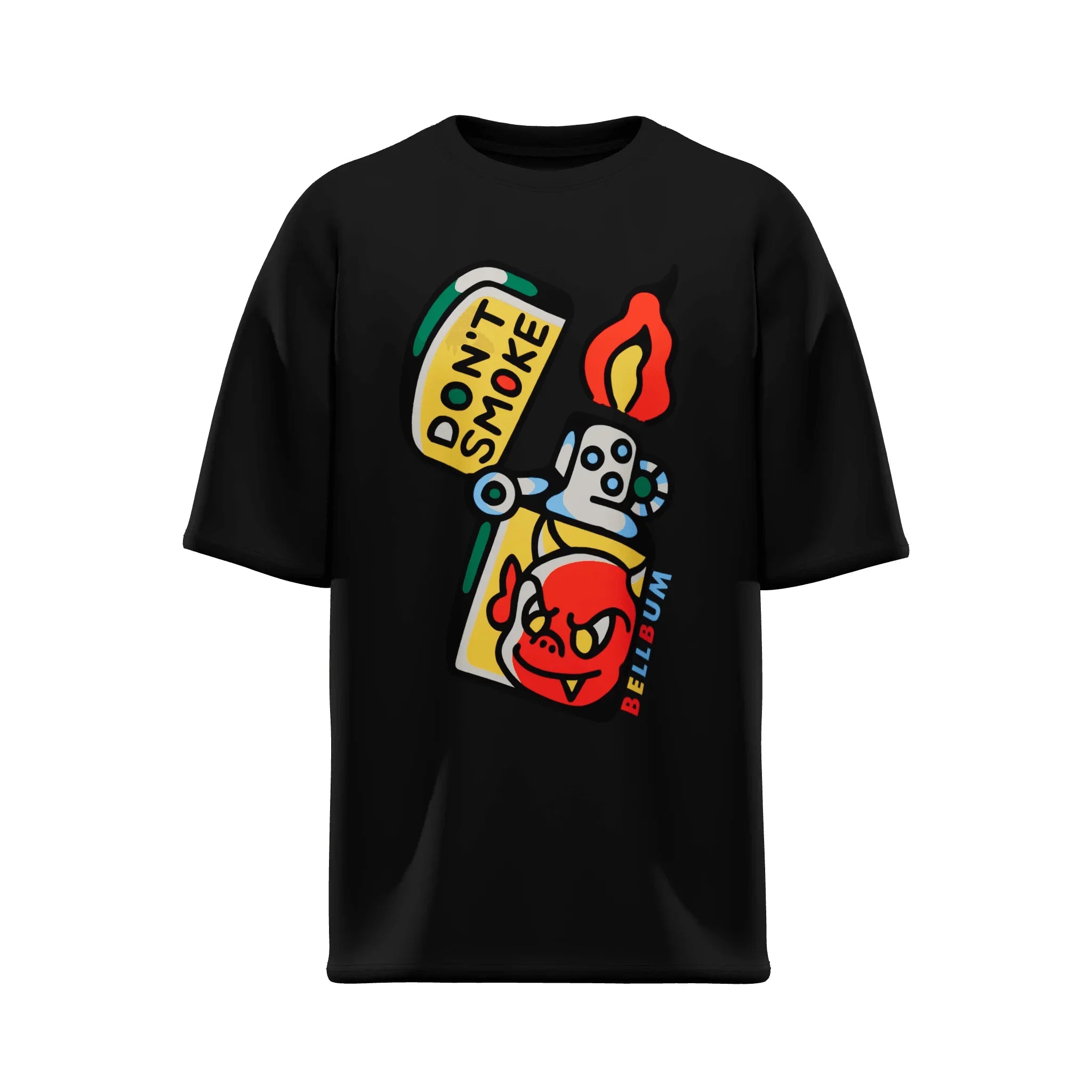 Don't Smoke graphic Unisex oversized T-shirt - Bellbum