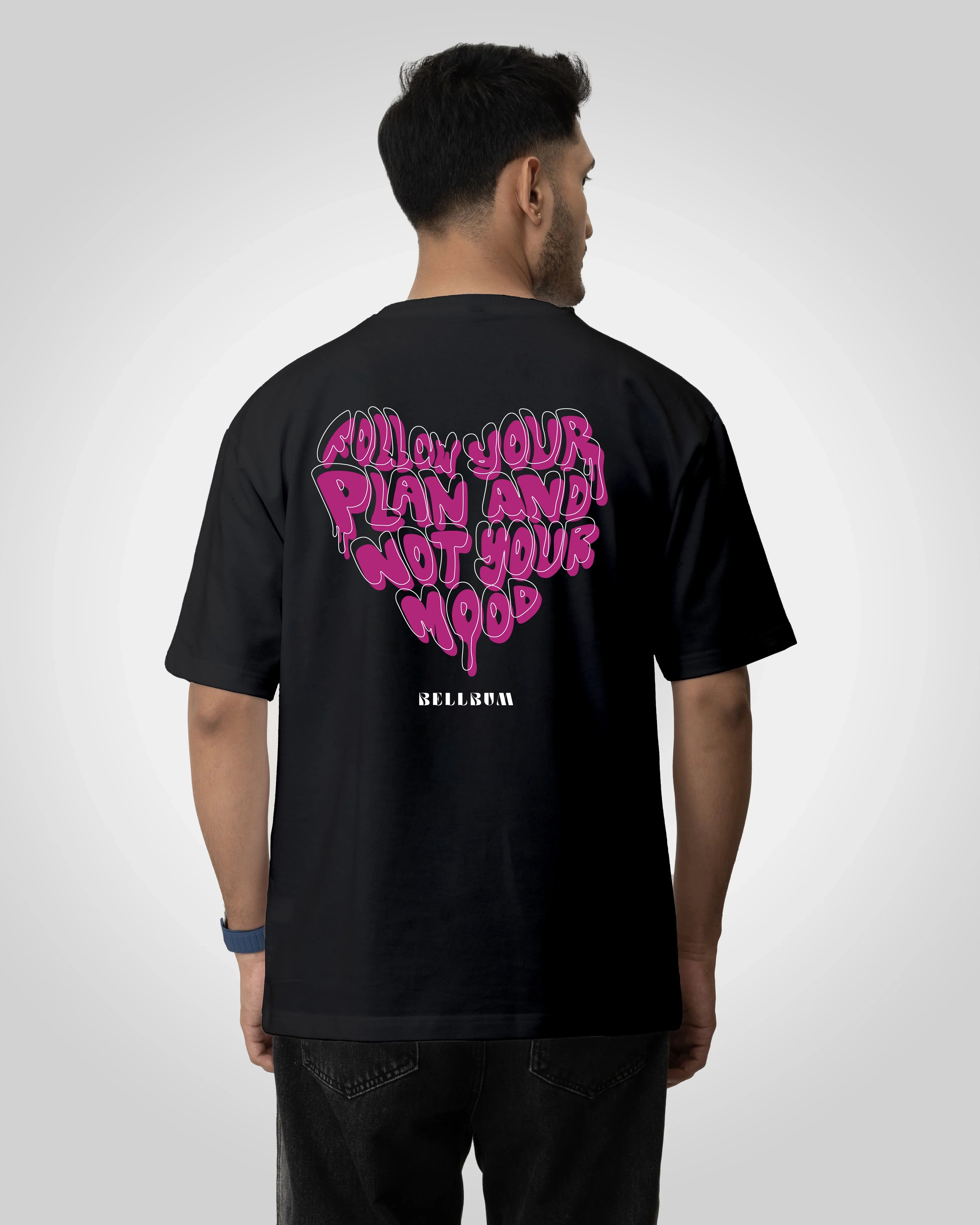 Follow your plan graphic Unisex oversized t-shirt - Bellbum